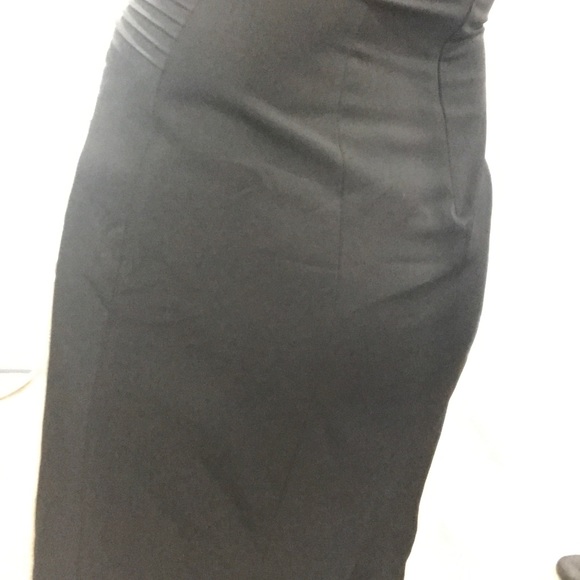 Calvin Klein Buckled Sheath Black Midi Dress - Picture 10 of 17